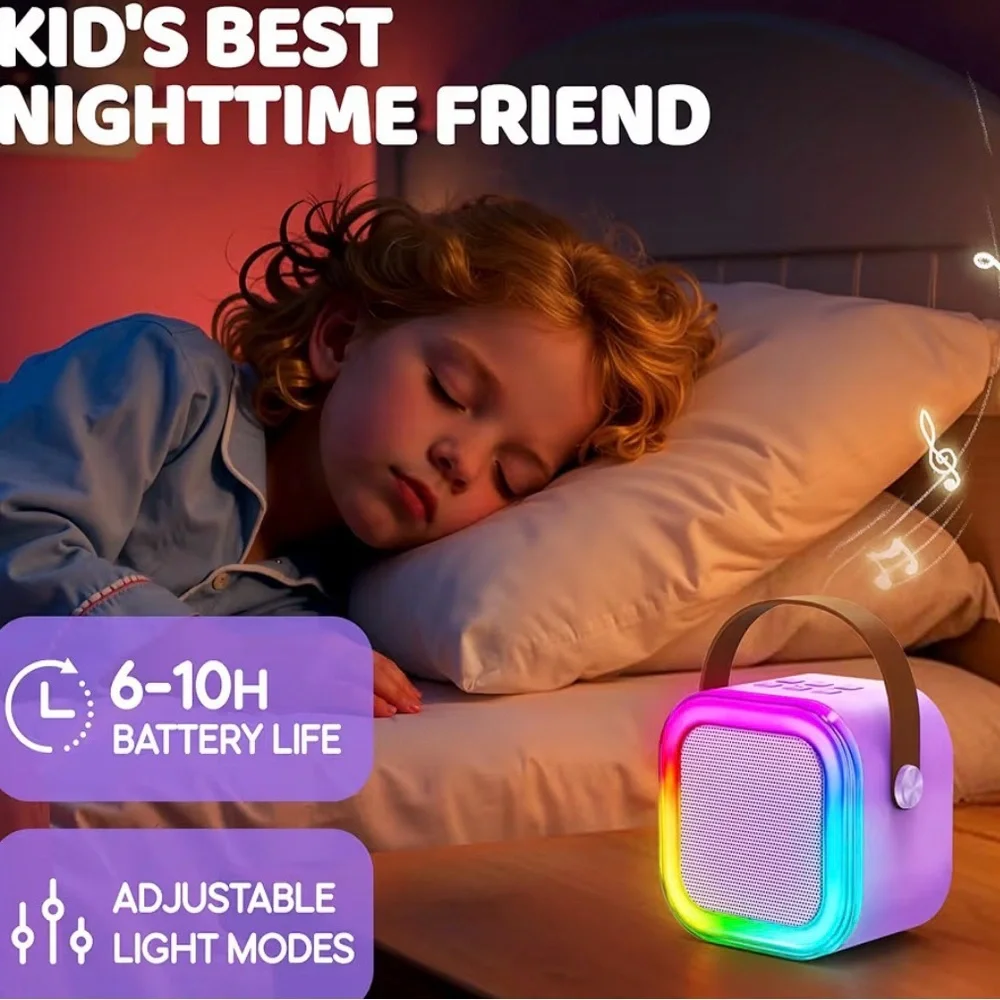 Pink Mini Wireless Karaoke Machine Perfect for Easter Baskets